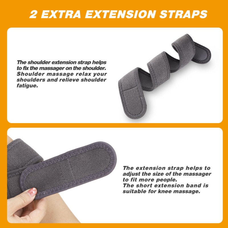 Genouillère chauffante sans fil, soulagement des douleurs articulaires, arthrite, crampes, vibrations électriques, 3 niveaux de chaleur réglables - 7