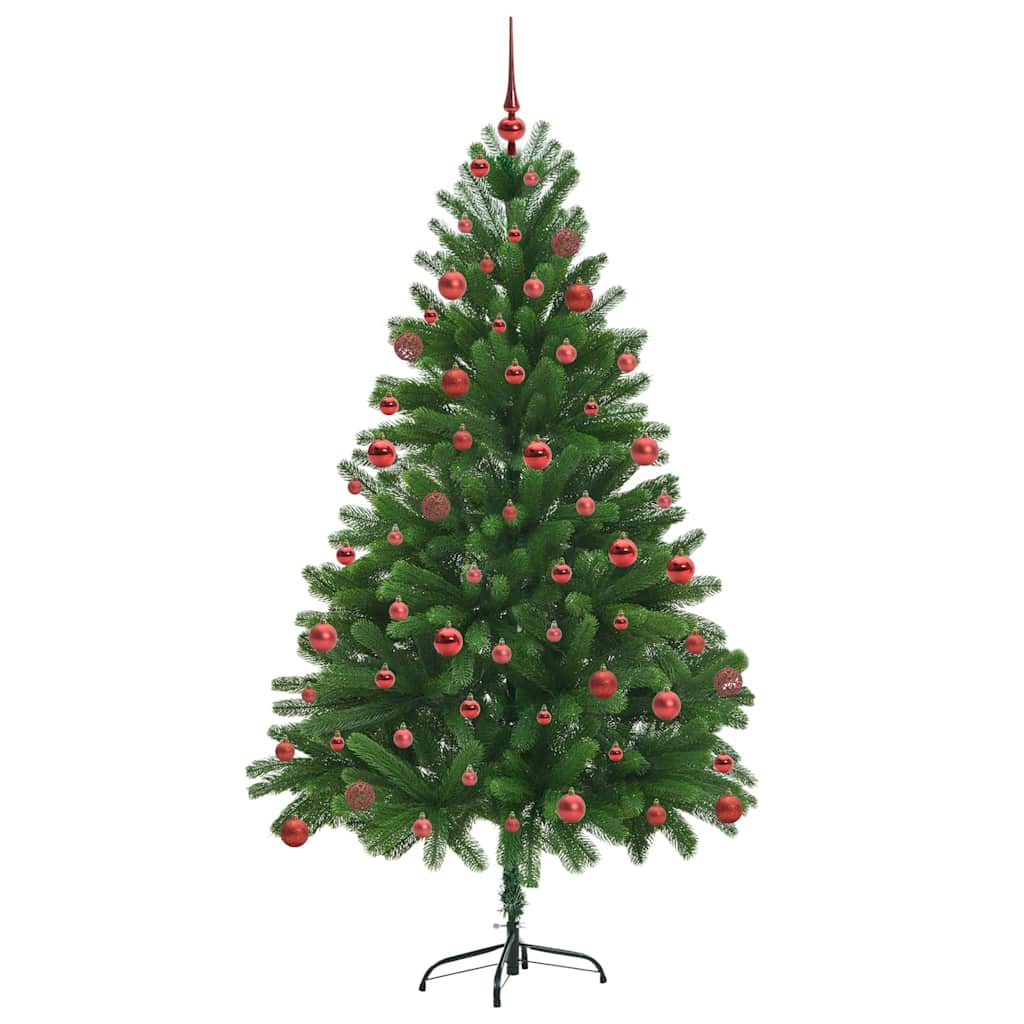 Sapin de Noël | Arbre de Noël avec 300 LED avec support Vert 180 cm PE - 4