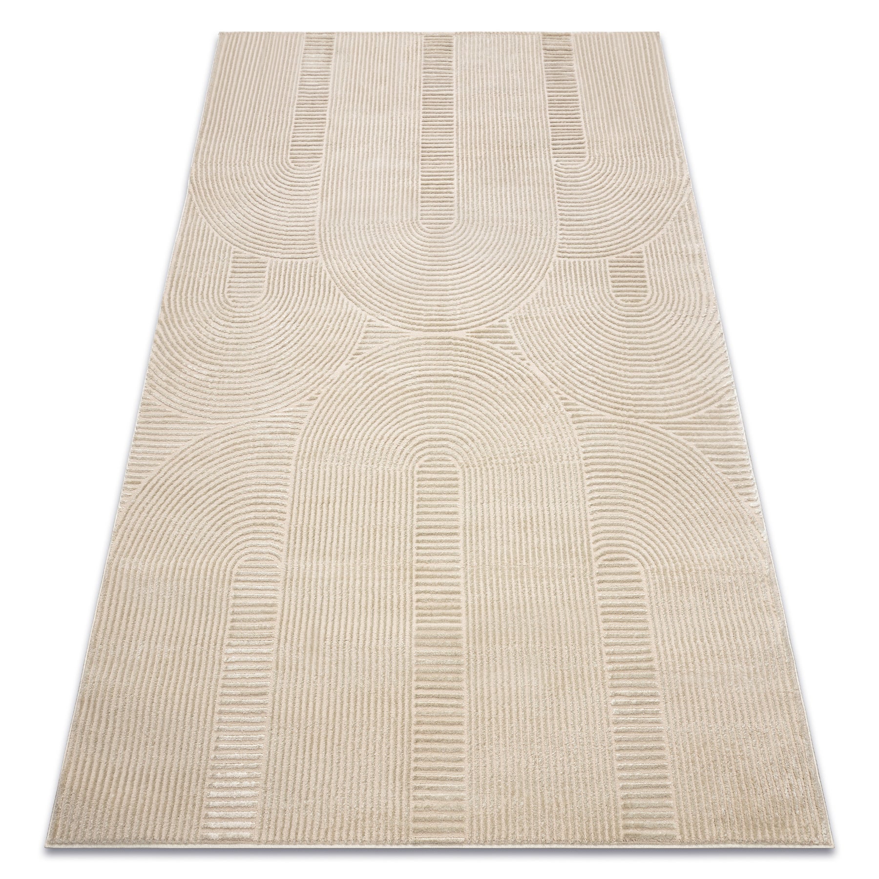 Dywan BALANCE 9086 taupe - Geometryczny, strukturalny, glamour 120x170 cm