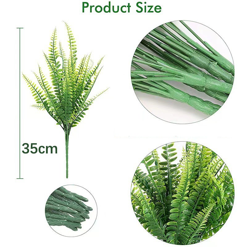 Plantes artificielles fougère de Boston, 10 pièces, plantes artificielles, plantes décoratives, fausses plantes, Branches de verdure artificielles - 4