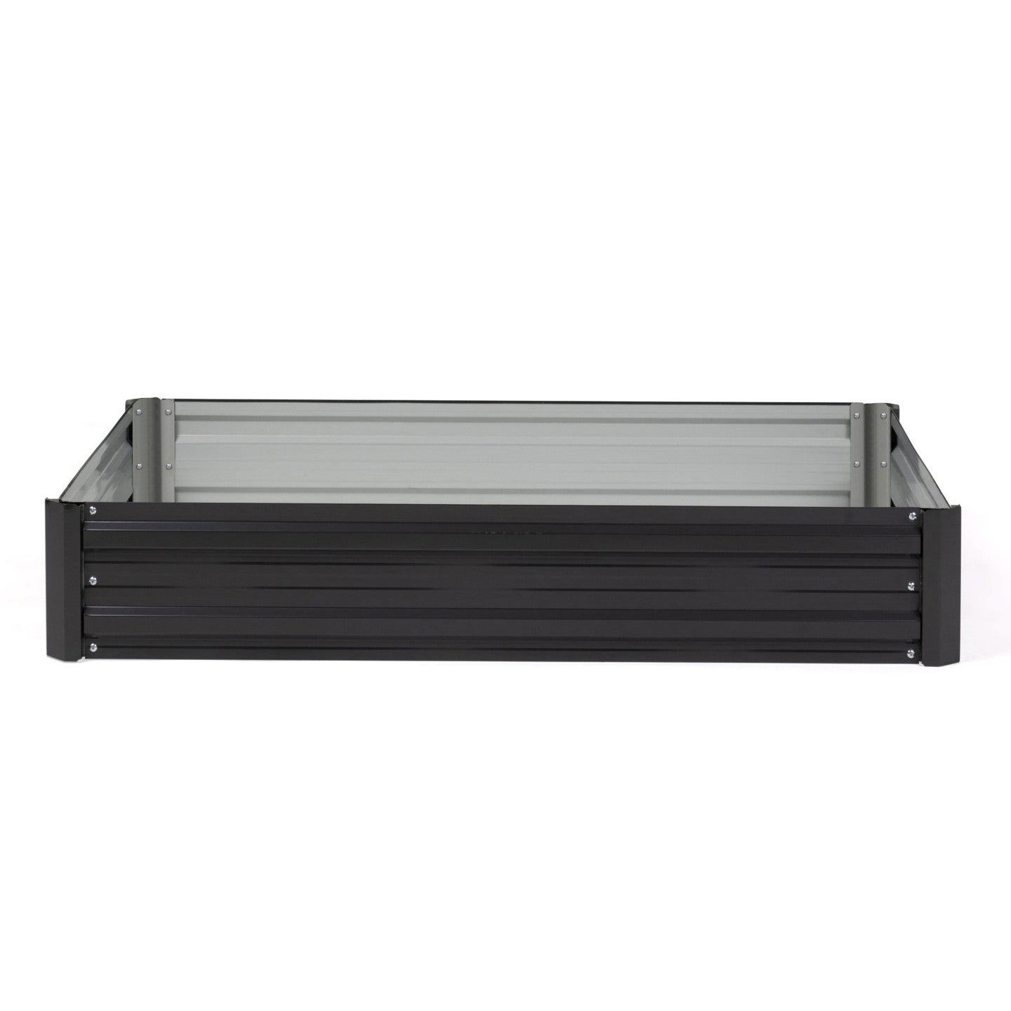 Lot de 2 carrés potager en métal châssis rectangulaire 80x115 cm gris anthracite - 3