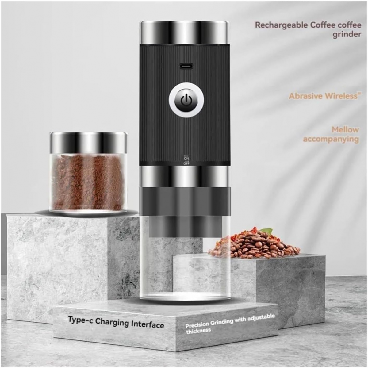 Machine à café portable, moulin à café électrique portable, entièrement automatique, vert | Leroy Merlin