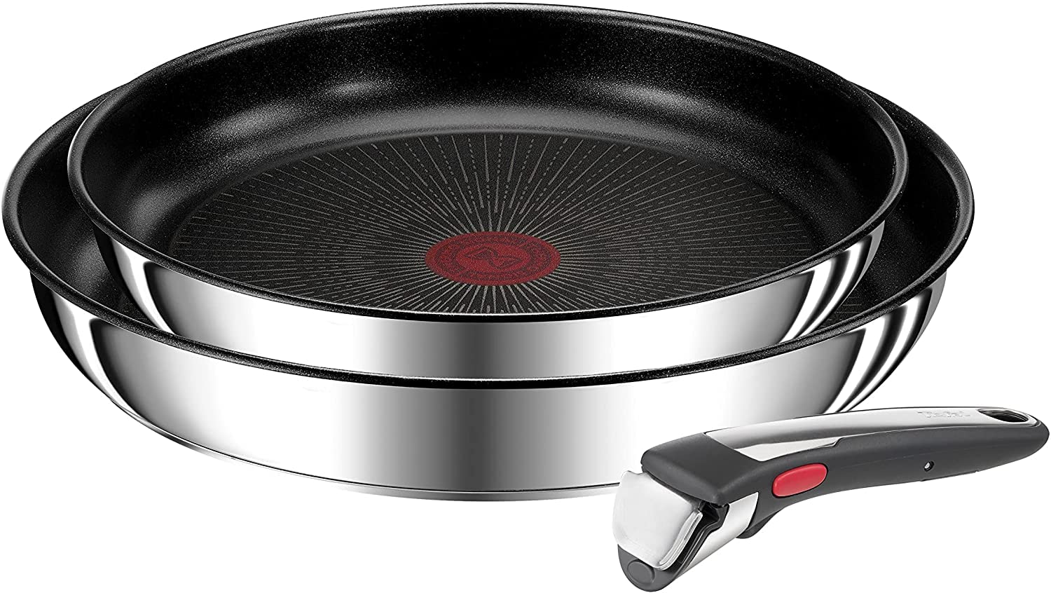 Tefal Ingenio Set Pentole 8 Pezzi Con Rivestimento Ceramico Intens' Ceram - Manico Rimovibile, Adatto A Induzione, Prodotto In Francia - 3