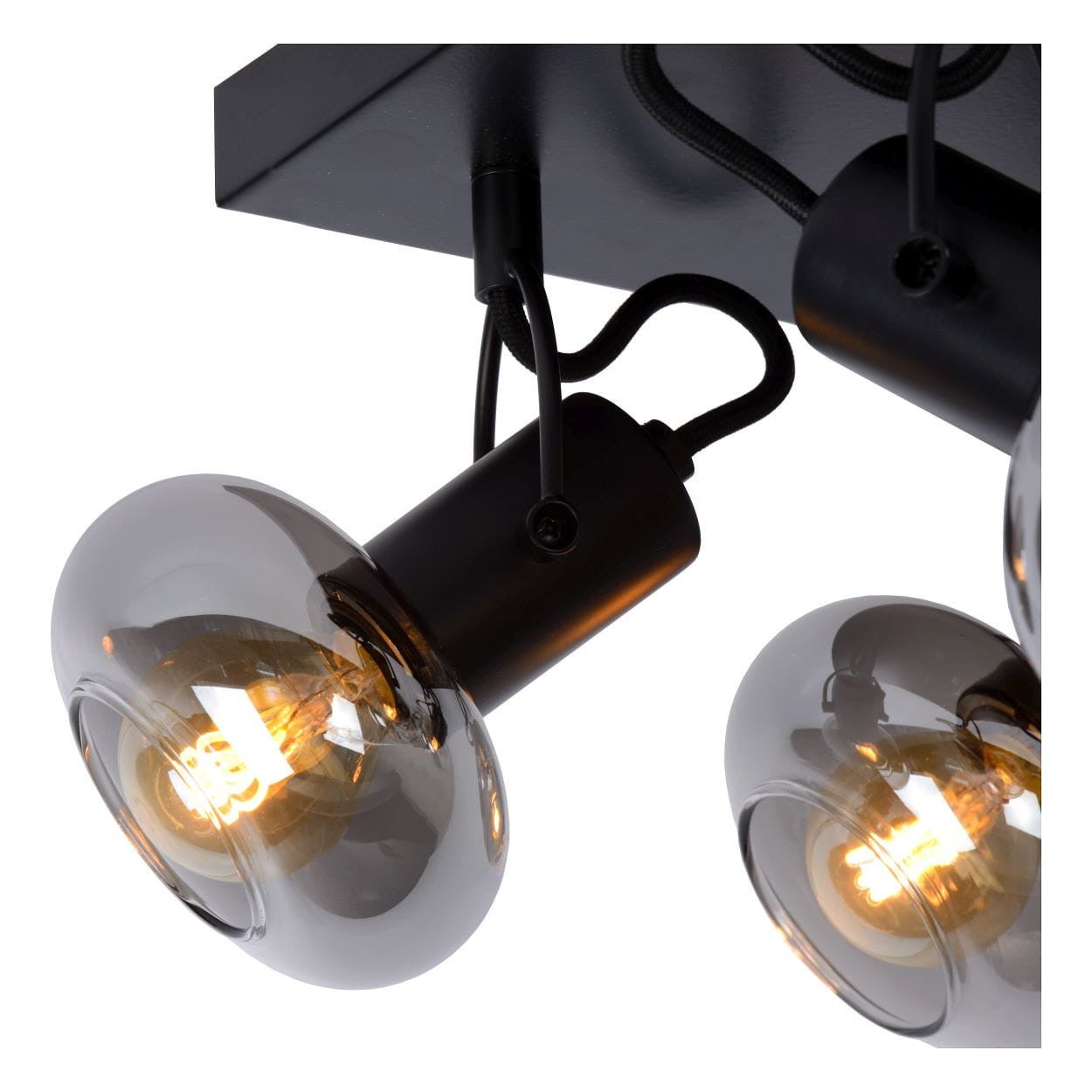 Spot plafond MADEE - Noir - 4xE14 - Lucide - 4