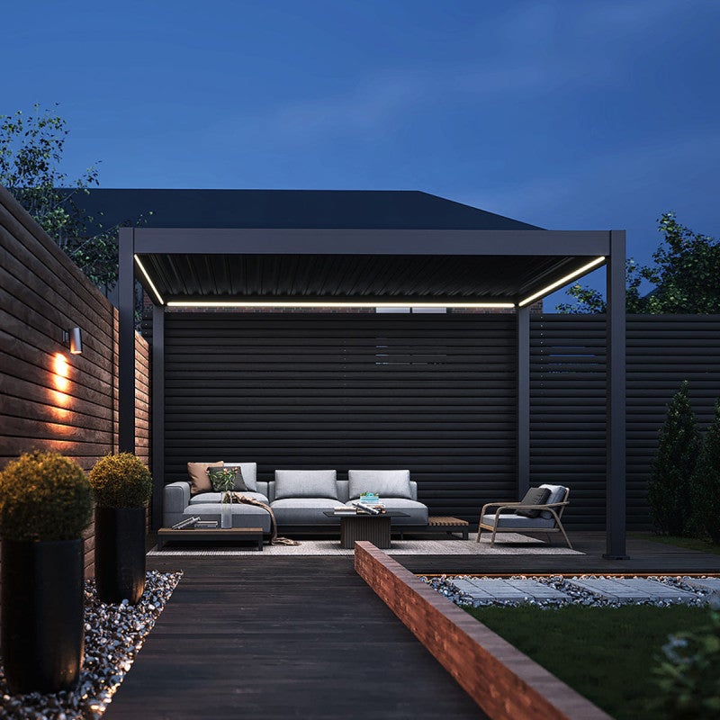 Kit LED pérgola bioclimática autoportante 3x4M - 3