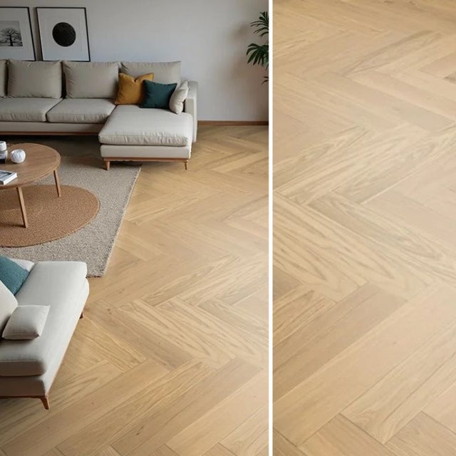 Arquiservi | Piso Vinílico SPC Espinha Click (6 mm, 1,88 m²) | Hidrófugo, alta resistência, instalação fácil, Trigo Dourado