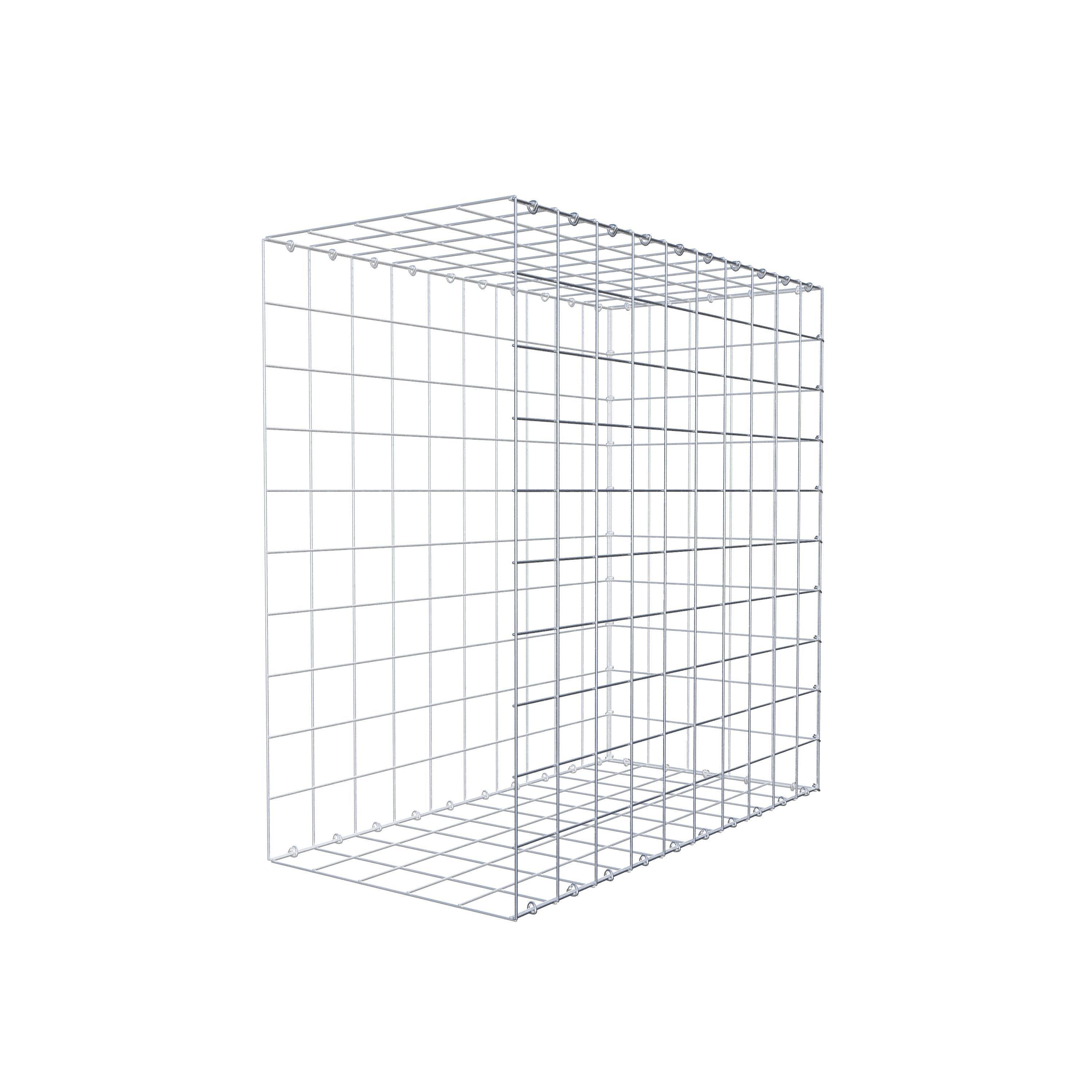 Gavión para alargar en acero galvanizado 100x100x50cm (LxAxP), malla 10 x 10cm, Anillo en C, sin rejilla frontal - 5