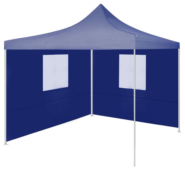 Maison Exclusive - Gazebo Pieghevole Professionale 2 Pareti 2x2m Acciaio Blu