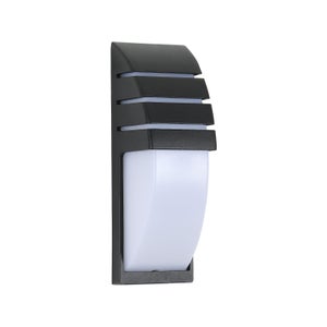 GOECO Applique Murale LED Intérieur/Extérieur ,lampe murale avec interrupteur,Noir 12W 6000K Blanc Froid IP65 Étanche pour Cour, Jardin ,Style moderne