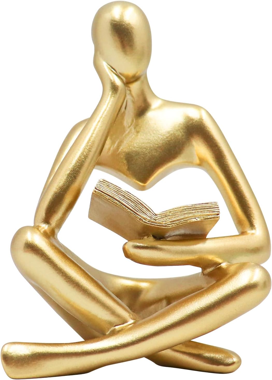 MiniGlypture Sculpture Moderne Dorée - Décoration Abstraite Minimaliste Pour Salon Et Bureau