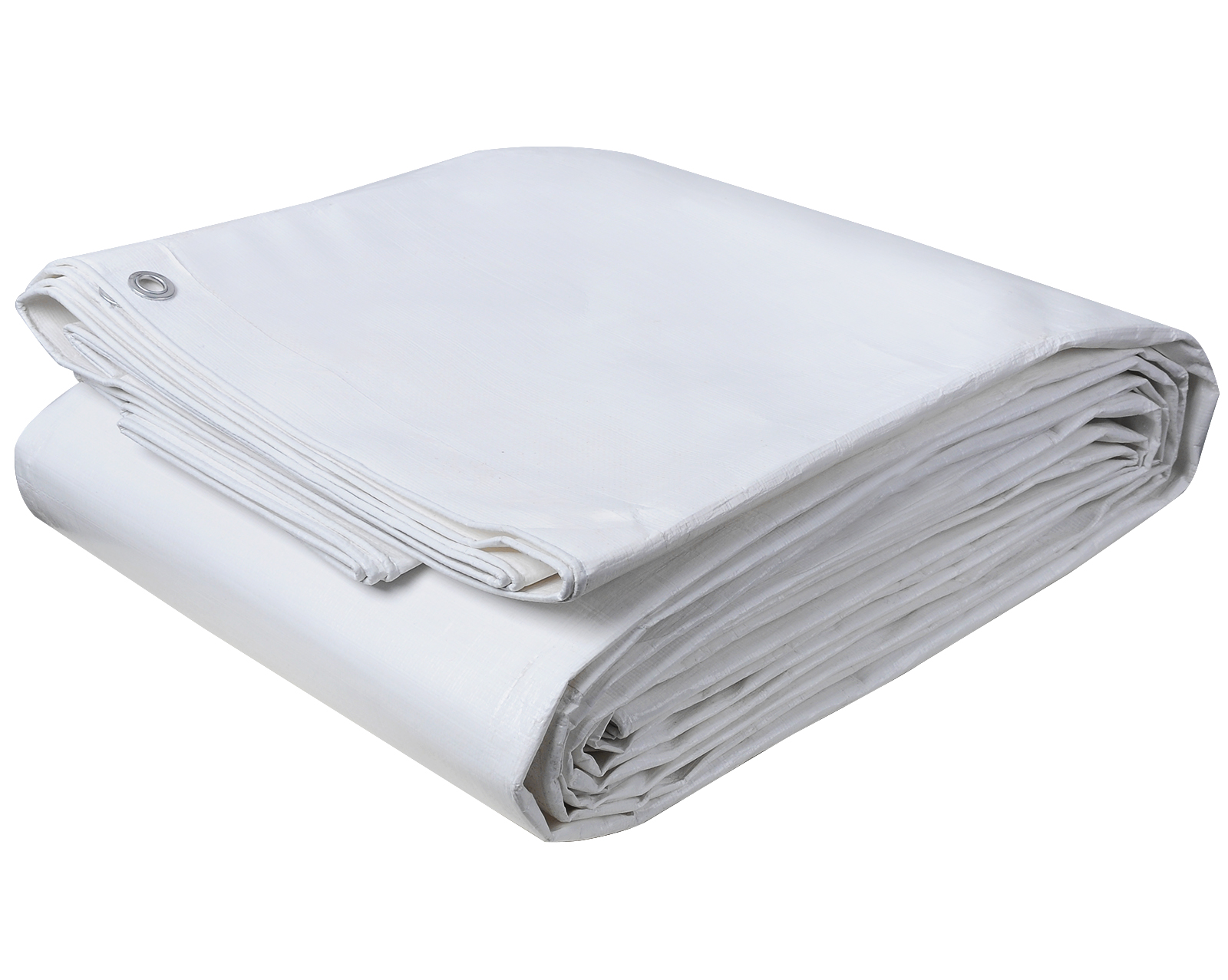 WOLTU Bâche de protection en polyéthylène. Bâche d’extérieur. Couverture de bateau.280g/m2. 4x6 m. Blanc - 2
