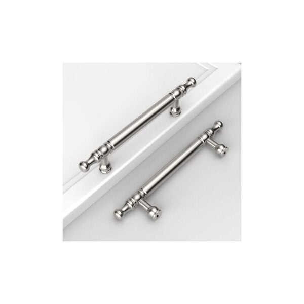 Pachet de 10 mânere cromate lustruite de 128 mm, mânere moderne pentru sertare de birou 10buc