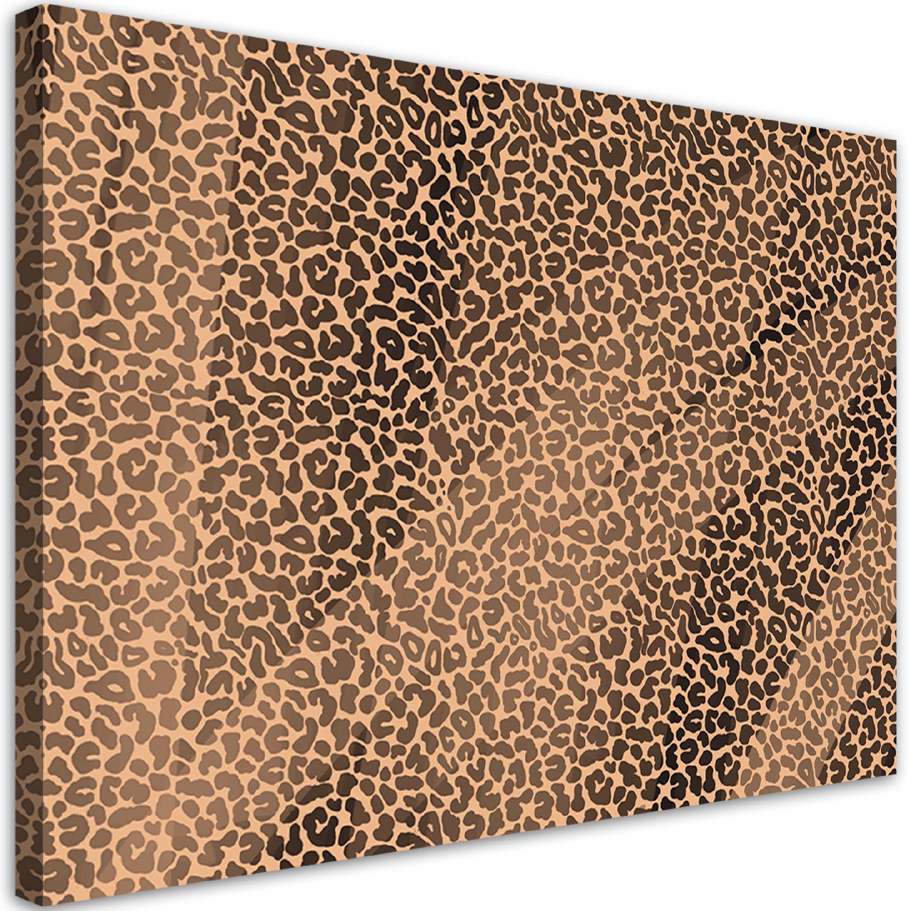 Obraz na płótnie, Pantera leopard futro plamy wzór 120x80