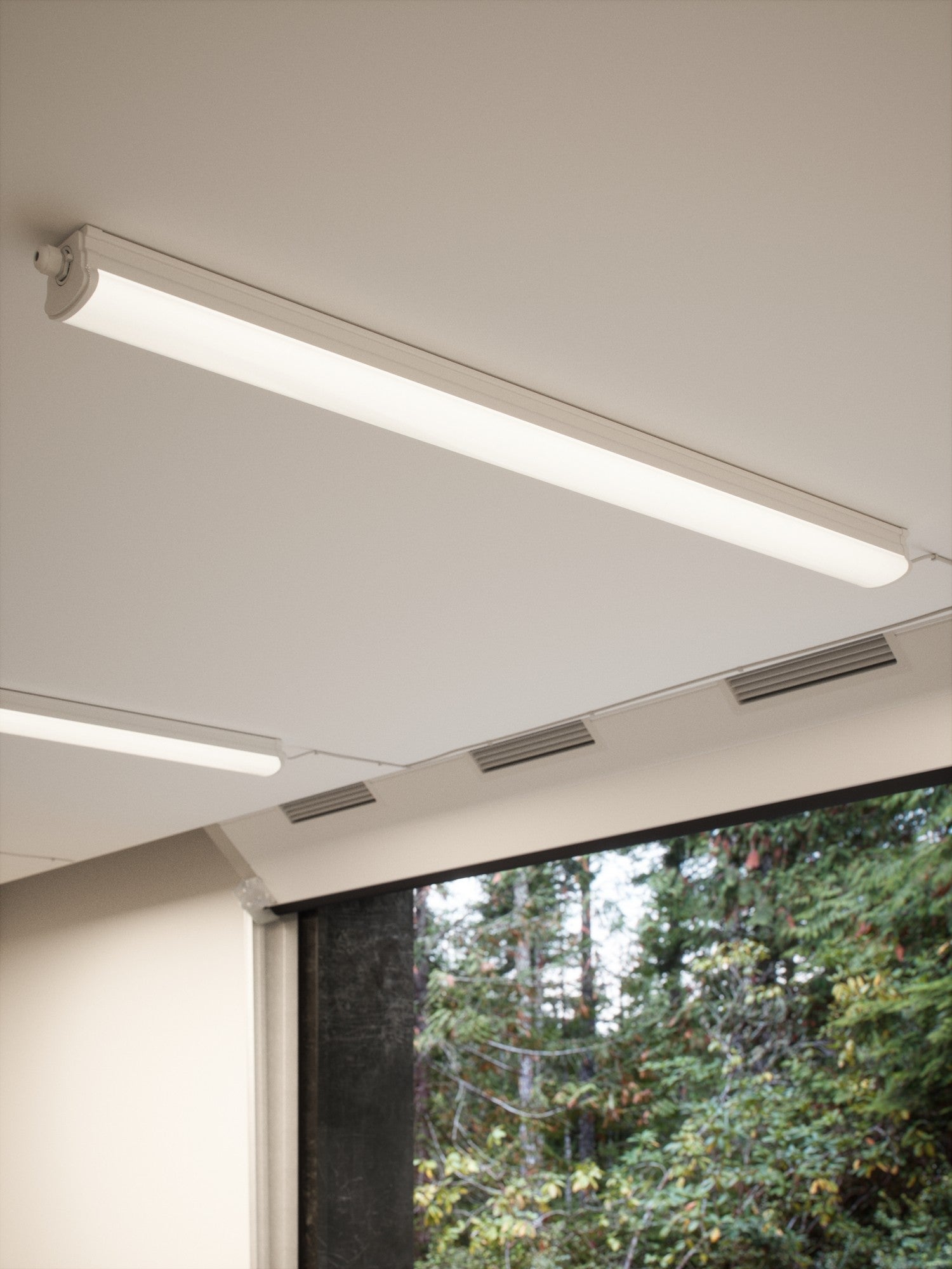 Réglette OAKLAND 120 Single Matière plastique Blanc, H.6.3 - IP65 - LED ...