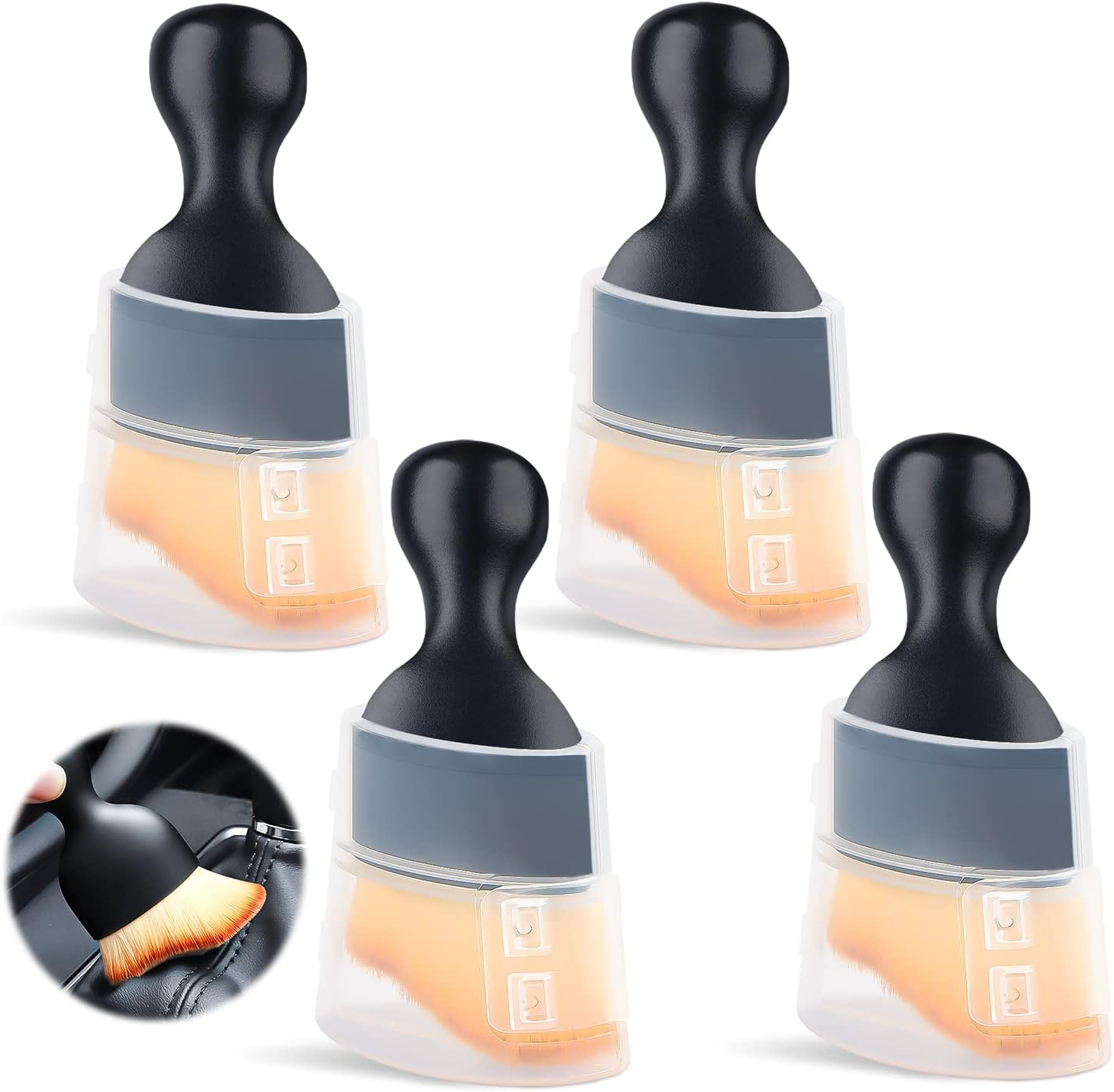 Detailing Auto sztuki szczotka do czyszczenia samochodu wielofunkcyjna szczotka do czyszczenia samochodu miękkim włosiem szczotka czyszczenia wnętrza