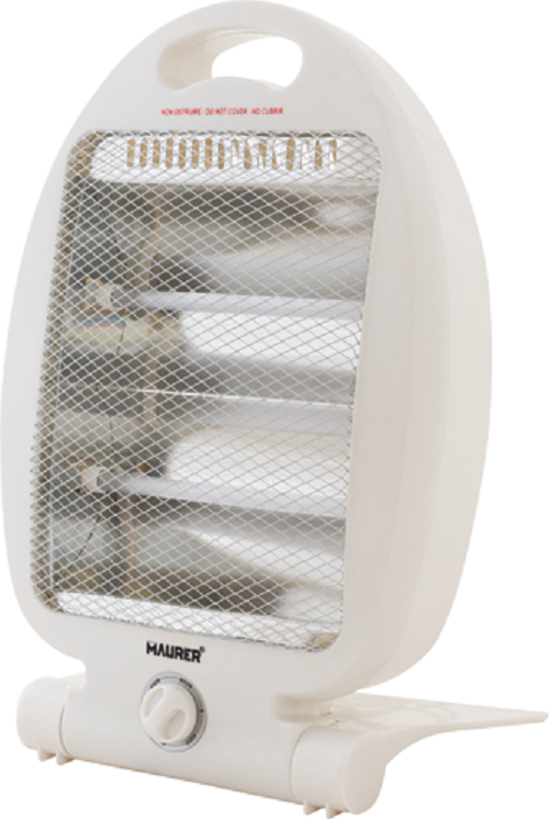 Stufa da bagno 1000W con 3 barre di quarzo