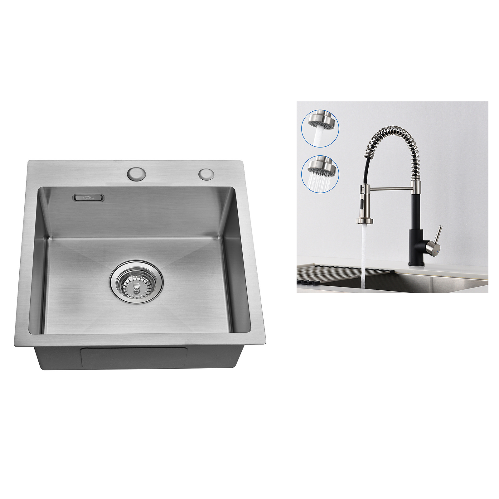Evier de cuisine extensible en acier inoxydable réglable