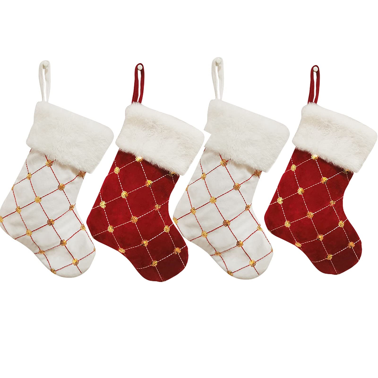 Bodhi2000 Chaussettes de Noël avec initiales, 50,8 cm, grandes chaussettes de Noël brodées en tricot, chaussettes de Noël vintage en forme de flocon de neige, chaussettes de Noël pour décoration de Bodhi2000 Chaussettes de Noël avec initiales, 50,8 cm, grandes chaussettes de Noël brodées en tricot, chaussettes de Noël vintage en forme de flocon de neige, chaussettes de Noël pour décoration de