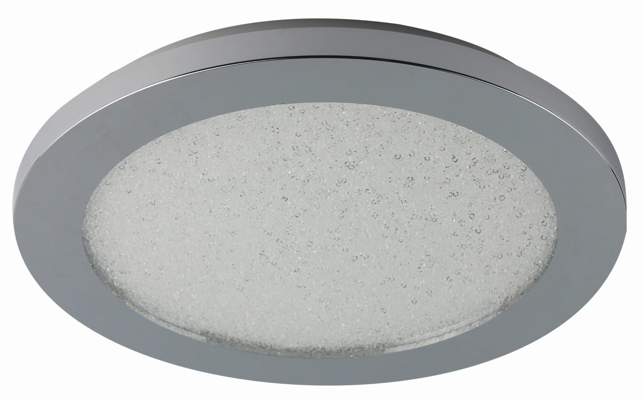 Plafon Pixel okrągły chromowany przezroczysty LED 12W 3000K 800lm wym: 2 x 22 cm IP44 akryl Candellux