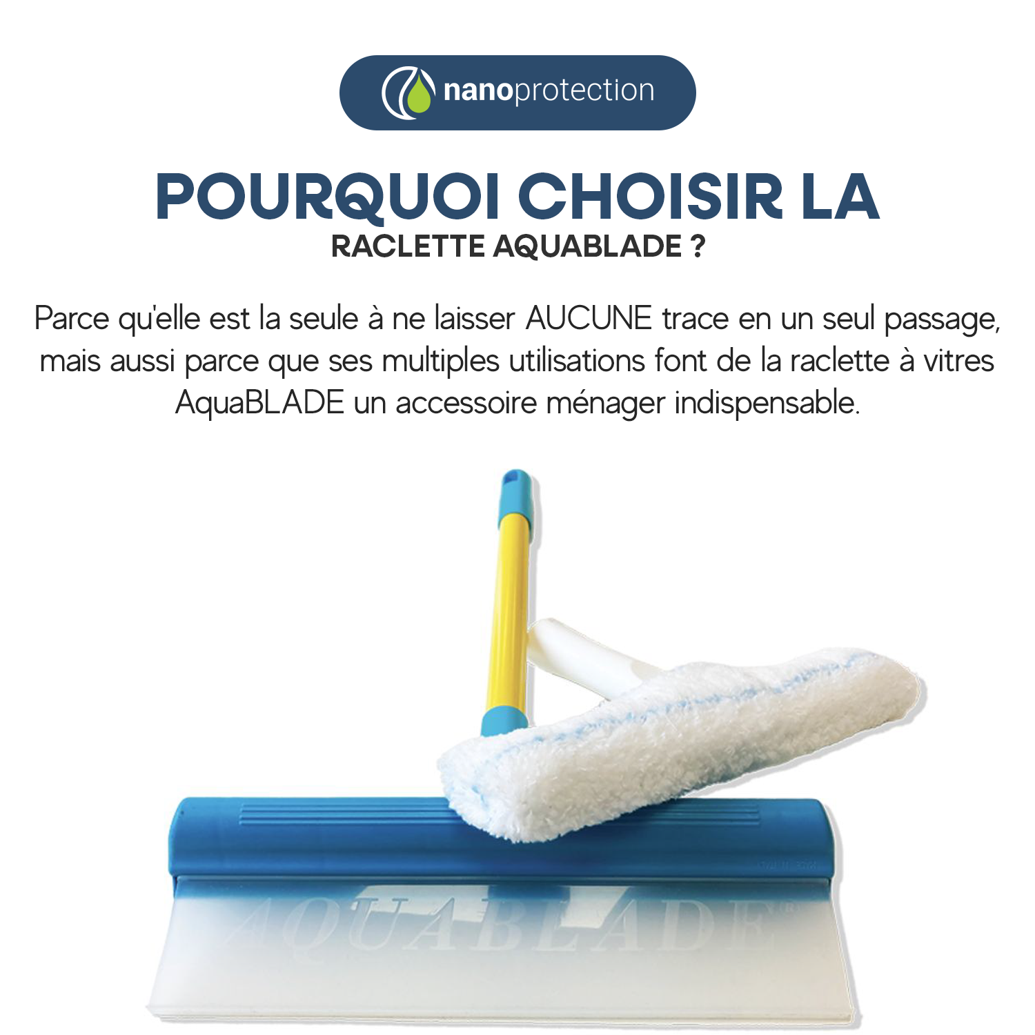 Raclette silicone AquaBLADE pour vitres - 5