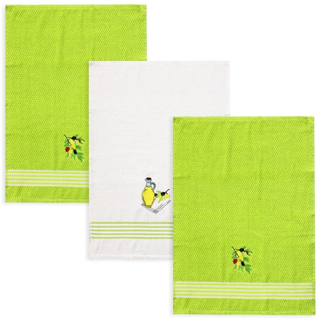 Canovacci Da Cucina In Cotone - Set Da 6 Spugne Assorbenti 50x70 Cm - Foto 6