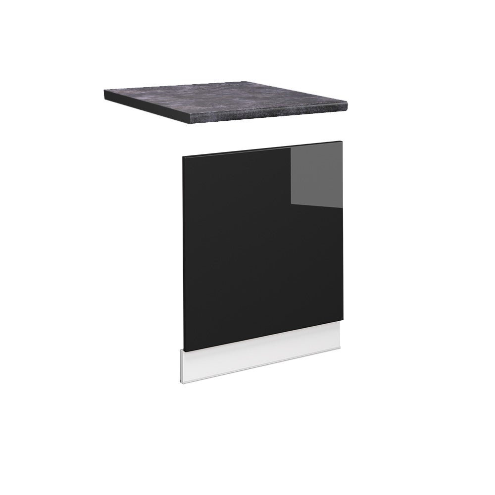 Vicco Panel przedni Fame-Line, Czarny dąb wysoki połysk, 60 cm , BP Antracyt
