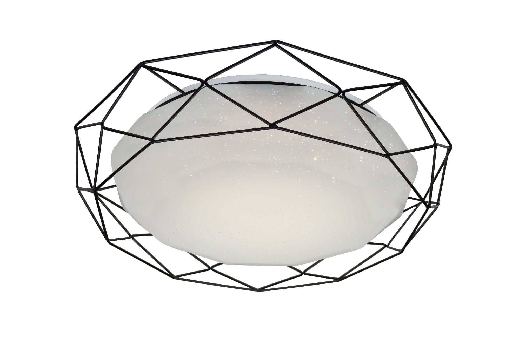 Plafon Sven okrągły czarno-biały LED 24W 3000K 1450lm wym: 8 x 43 cm IP20 akryl Candellux