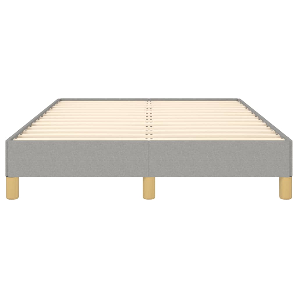 Cadre de lit sans matelas gris clair 120 x 200 cm tissu - 5