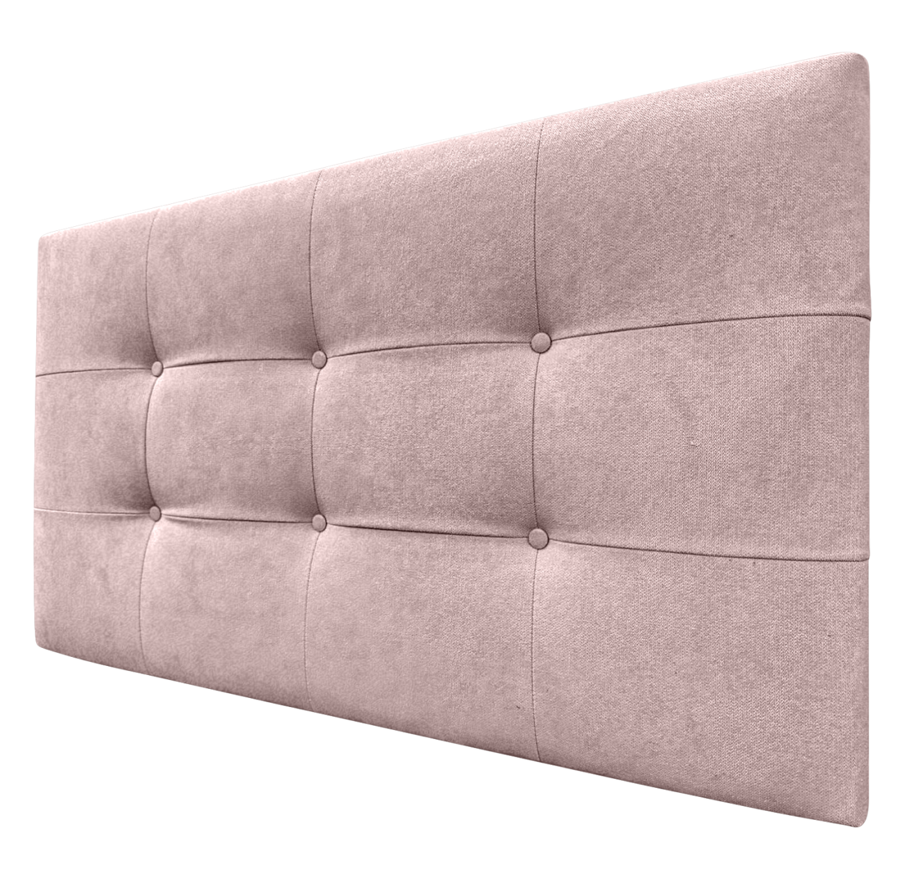 DECORQUALITY Cabecero Cama TEXAS BUTTON DELUXE Cabezal Tapizado en tejido Antimanchas Rosa Palo 150*70 CM - 2
