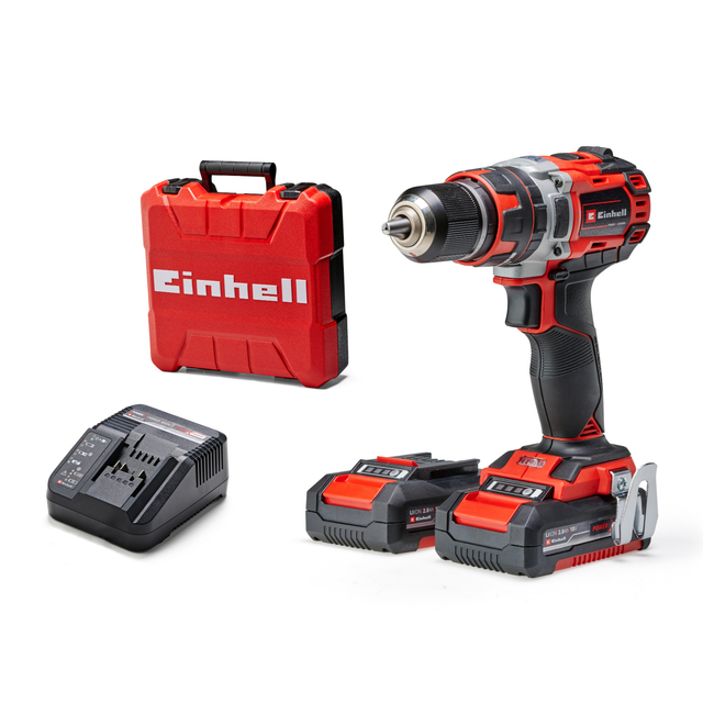 Einhell Professional Perceuse Visseuse à percussion sans fil TP-CD&nbsp;18/50&nbsp;Li-i&nbsp;BL&nbsp;PXC (18V) Livré avec 2&nbsp;Batteries et Chargeur