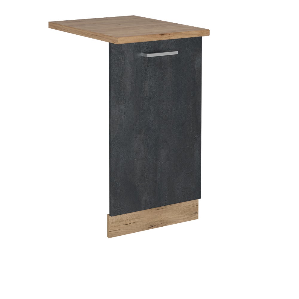 Vicco Panel przedni zmywarki R-Line, Czarny beton, 45 cm , BP Dąb