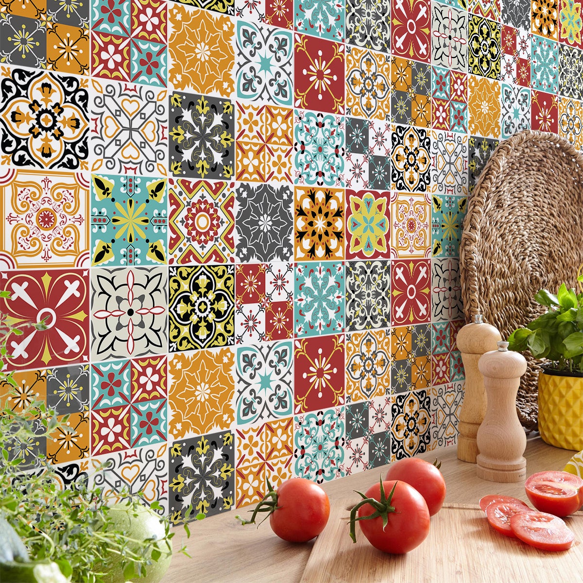 24 adesivi piastrelle oriana - Sticker adesivo - adesivi murali - 24stickers15x15cm - 5