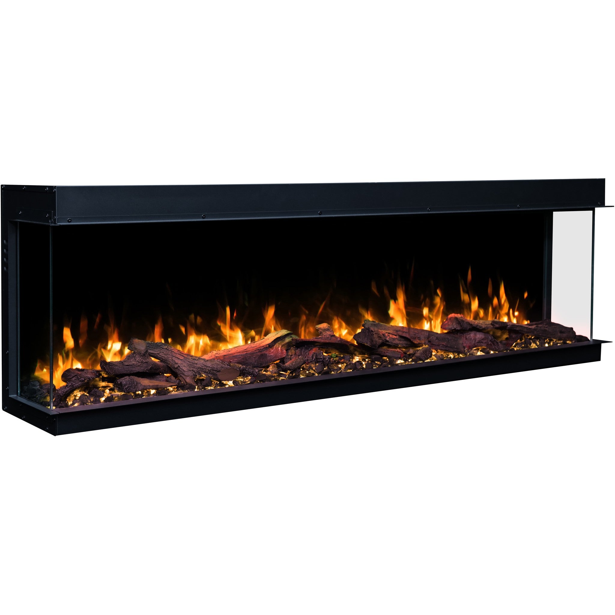 Cheminée électrique à 3 côtés Emotion Flame Solis 120 - feu premium, encastrable - 120x30x46 cm - cheminée LED - chauffage 750/1500 W - 8