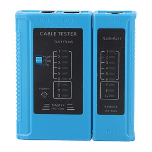 Testeur De Câble Réseau RJ11/RJ45 - Anti-brûlure PoE, Test 4/8 Fils, Longueur Jusqu'à 1000 M, Avec Piles AAA