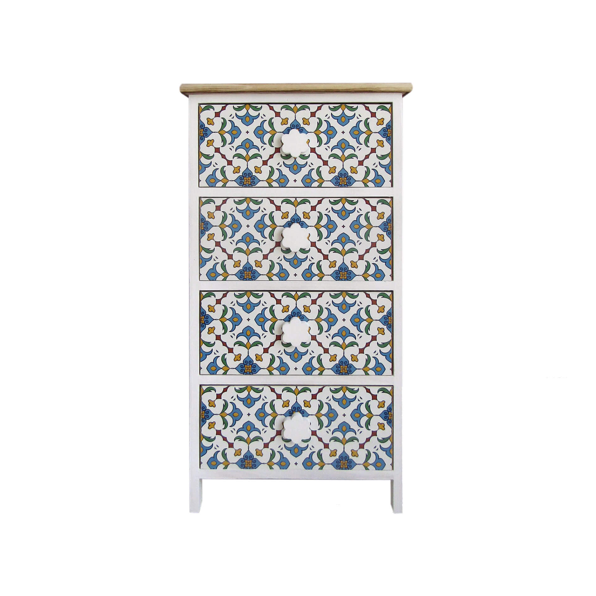 Commode 4 tiroirs - Bois - Beige - Interior's