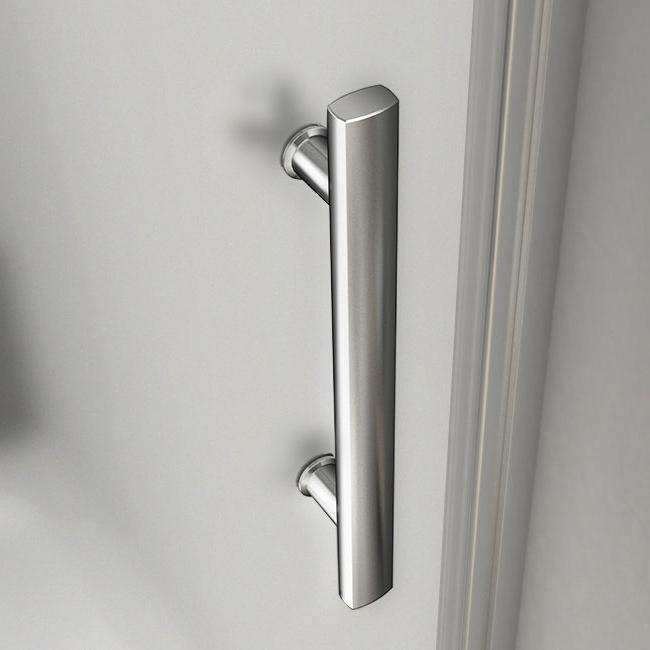 Aica Porte De Douche Pivotante 70x185cm En Niche En Verre Bande Central Dépoli Anticalcaire - 4