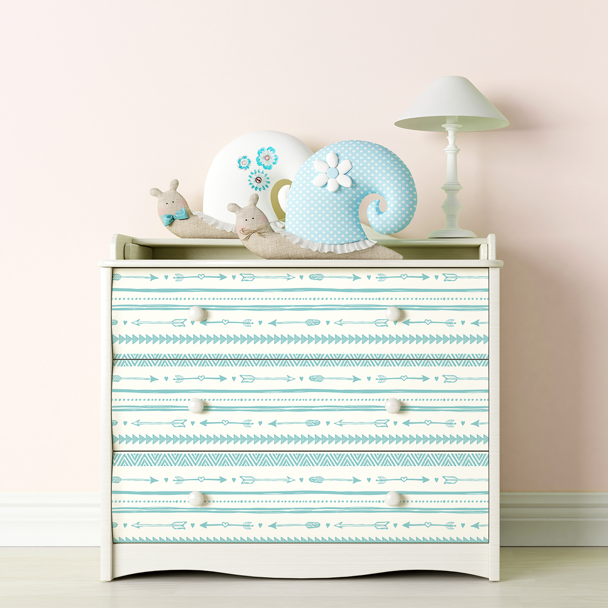 Pegatina de muebles étnicos itotia - adhesivo de pared - revestimiento sticker mural decorativo - 40x60cm