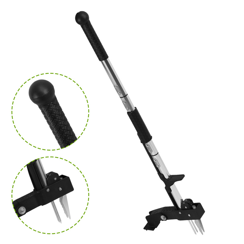 Diserbante Manuale Per Giardino - Estrattore Erbacce In Acciaio Con Manico In Legno - Foto 13