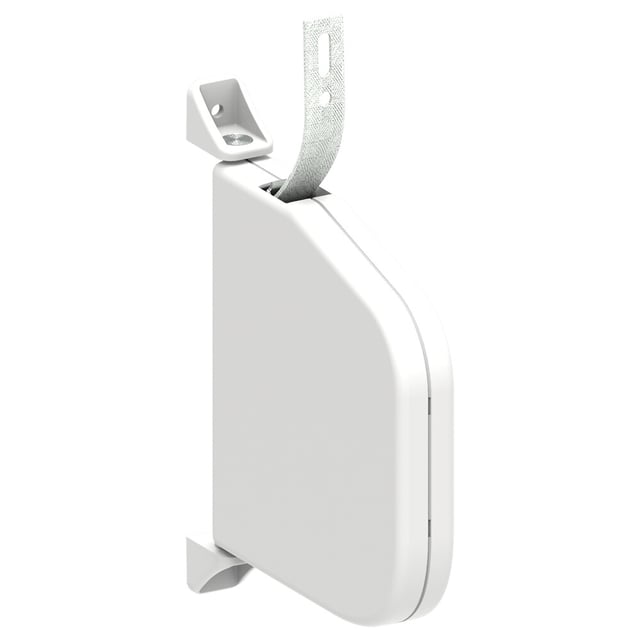 Enrouleur de sangle arrondi pour volet roulant avec sangle de 5,5 m - blanc