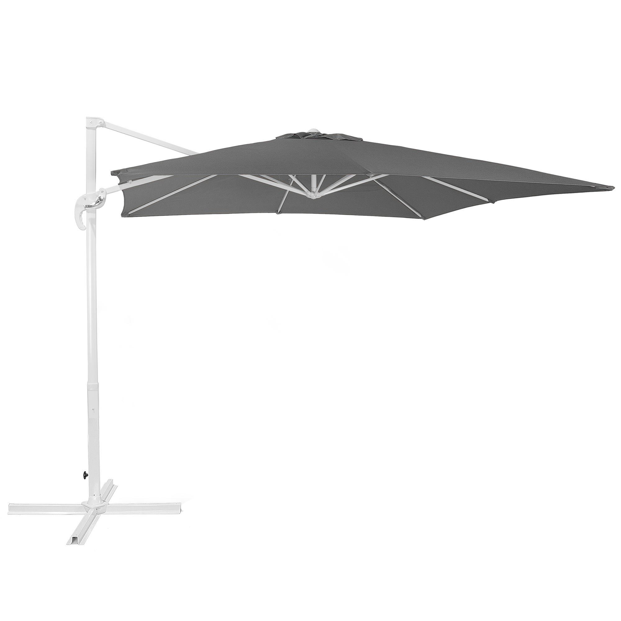 Umbrelă cu suport lateral 250 cm MONZA Gri închis