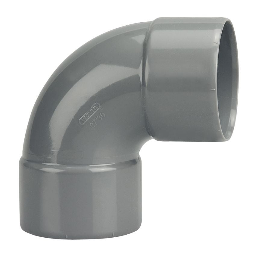 Coude PVC double Femelle 87°30 D40 WAVIN 3026055 - 3