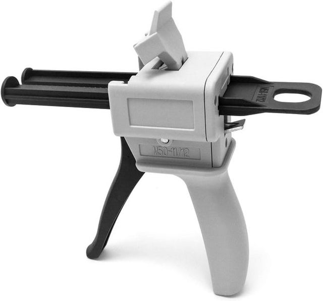 Pistolet dozujący do żywicy epoksydowej 50 ml, pistolet do mieszania kleju, proporcje 1:1/1:2, statyczna dysza mieszająca