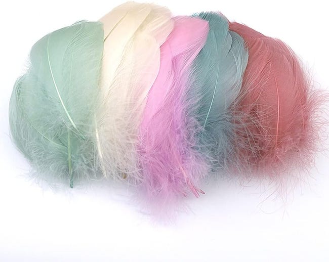 Boa en plumes de dinde - 2 m - Pour travaux manuels, écharpe, écharpe, écharpe, pelucheux, guirlande de Noël, boa à rayures, Boa, bricolage Boa en plumes de dinde - 2 m - Pour travaux manuels, écharpe, écharpe, écharpe, pelucheux, guirlande de Noël, boa à rayures, Boa, bricolage