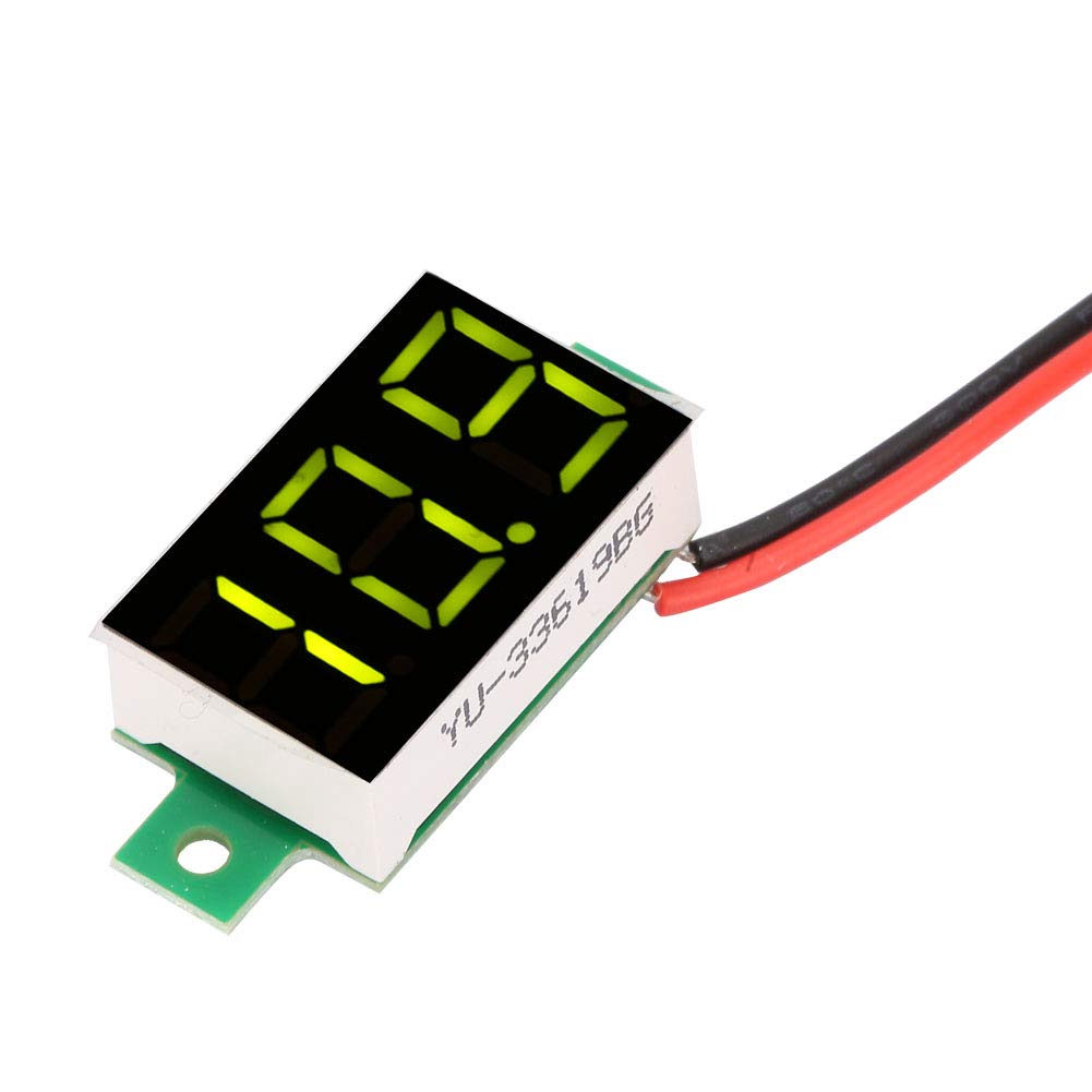 5 Voltmètres DC Mini 0.28" - Testeur Tension 2.5V-30V - 5 Couleurs - Pour DIY, Électronique