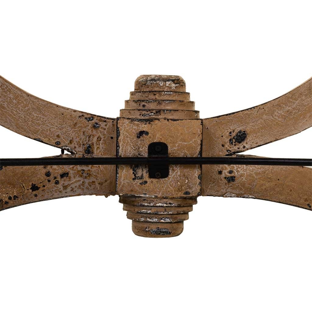 Hall en bois fini à la main 103x39x76 - 9