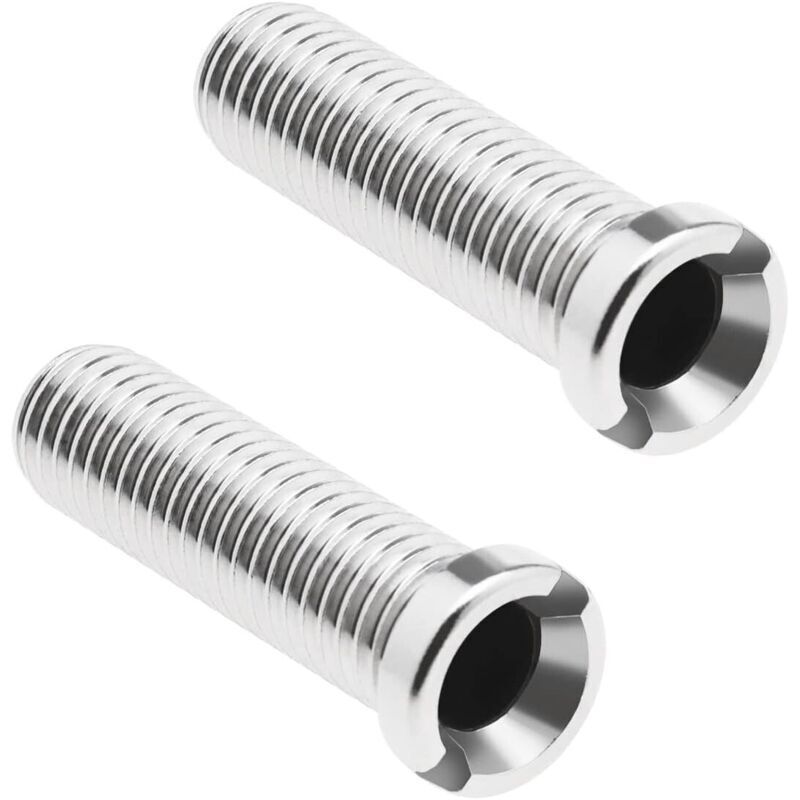 2x Șuruburi pentru sita de chiuvetă din oțel inoxidabil 304 M12x45mm, oțel inoxidabil anticoroziv, Șurub de scurgere filetat