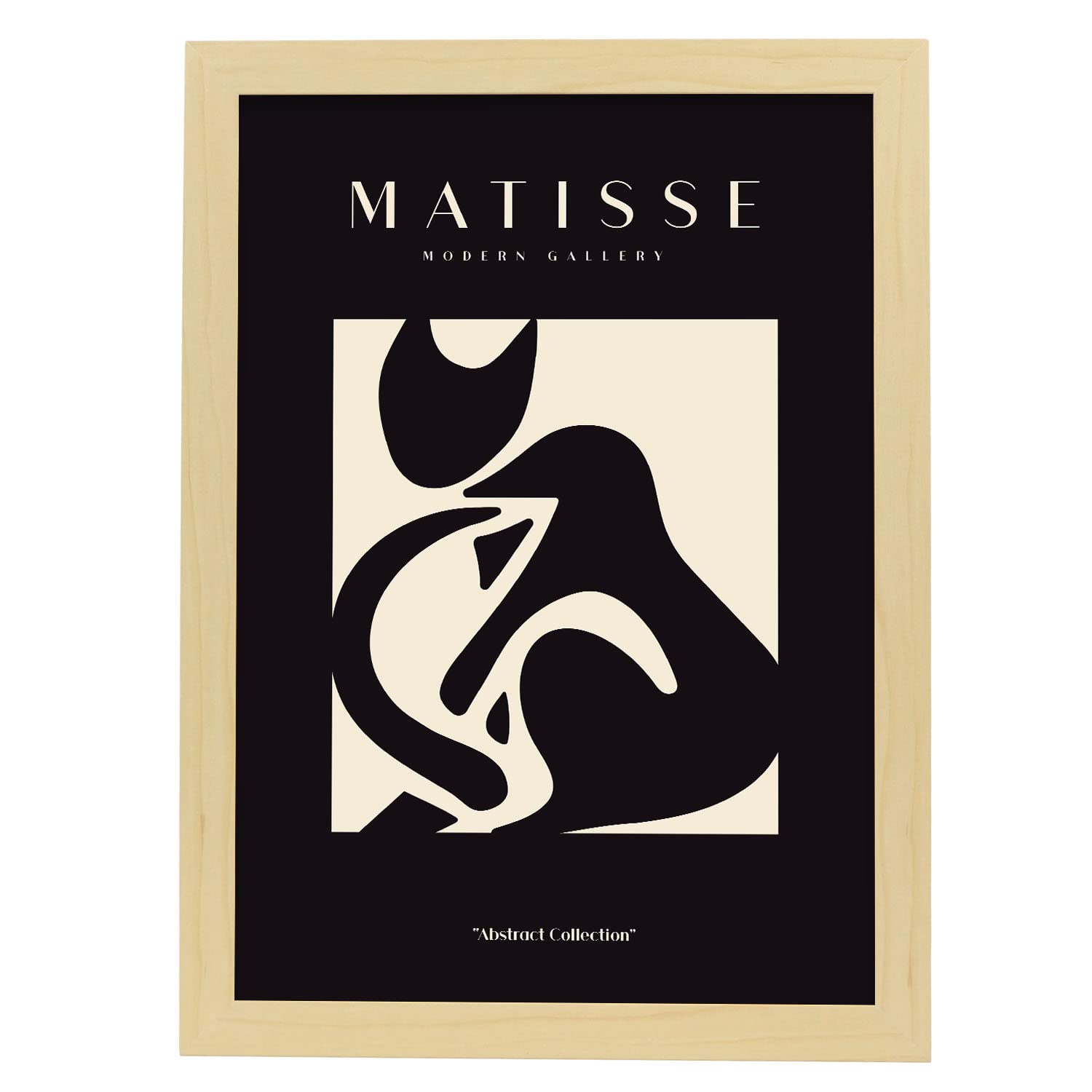 Nacnic póster de colección matisse fauvismo 24 ilustraciones en estilo exhibición de arte a todo color para la tamaño a3 con marco color madera