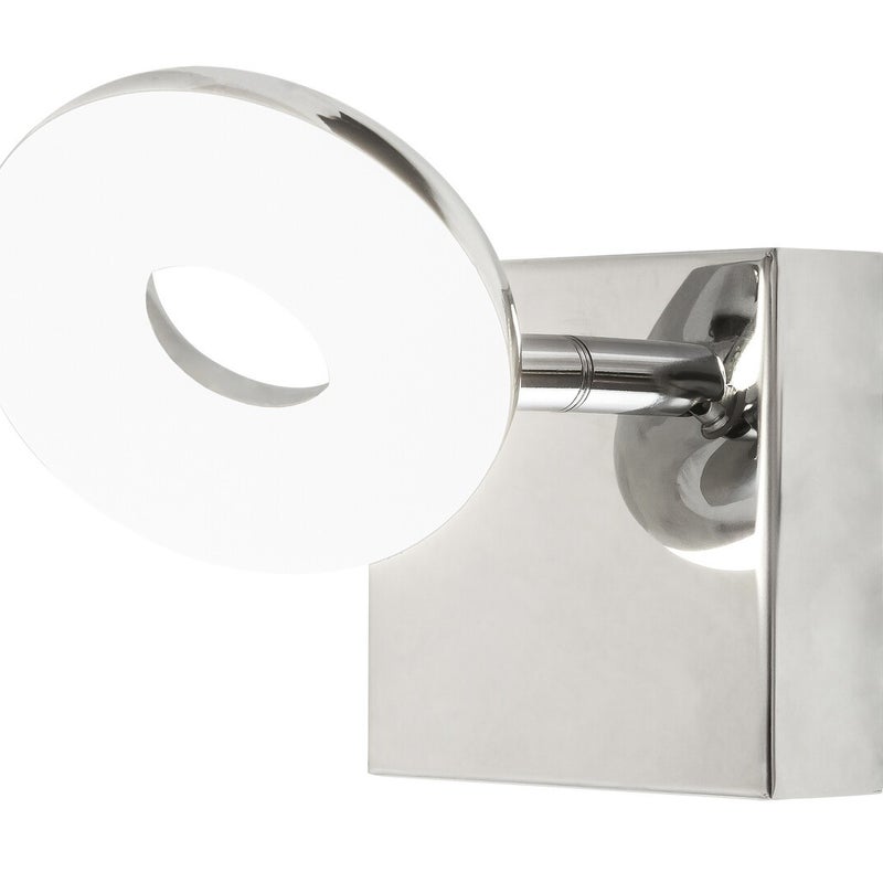 Kinkiet ścienny Beata chromowany biały LED 5W 4000K 465lm do łazienki wym: 9 x 9 x 15 cm metal IP44 Rabalux