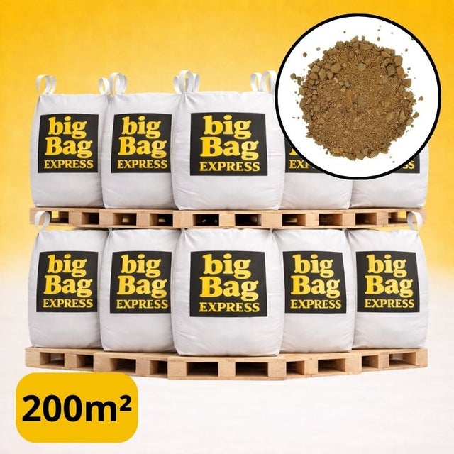 PACK 10 X BIG BAG de +/- 1,5T ≃ 200M² Sable Stabilisé Beige pour Terrain de Pétanque Ø 0/6 mm - Livraison PREMIUM