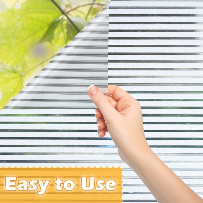 Film Adhesivo Estático Para Ventanas #43: Privacidad Y Decoración Elegante Para Oficina Y Hogar